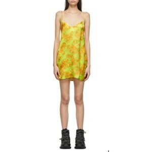 VETEMENTS Yellow‎ Acid Flower Slip Shirt